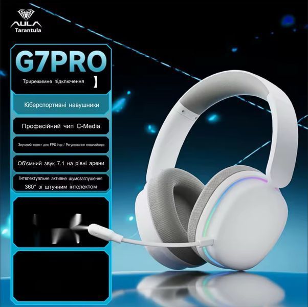 Геймерские наушники AULA G7 Pro White 95849340950 фото