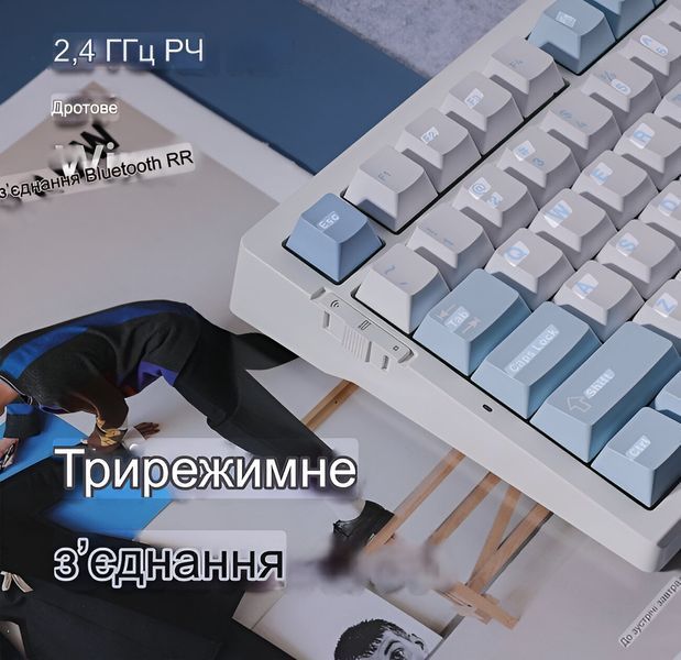 Механическая клавиатура MCHOSE G75 Pro черно-розовая 553005351 фото