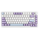 Магнітна Ігрова Клавіатура Ajazz AK820 MAX HE з RGB підсвічуванням Magnetic Switch Purple/White 8489393928 фото 1
