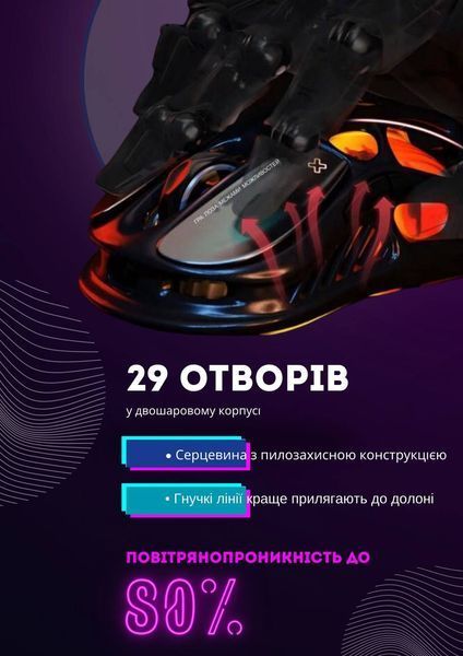 Бездротова Ігрова Миша GravaStar Mercury M2 Stealth Black 37434624245 фото