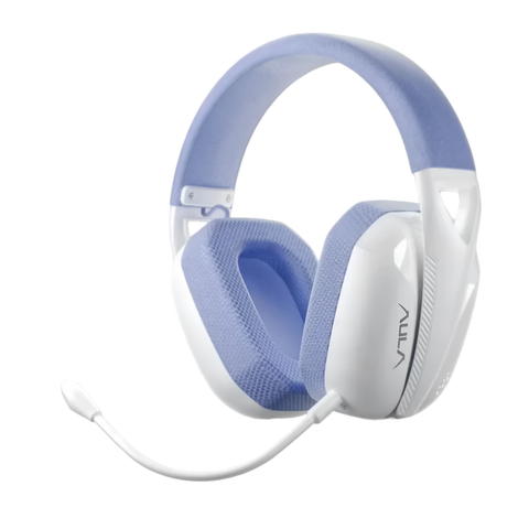 Геймерська бездротова гарнітура AULA S8 White-SkyBlue (Bluetooth + 2,4G)  8769870978 фото