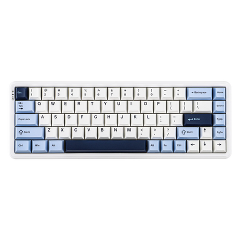 Магнітна ігрова клавіатура AJAZZ AK680 MAX HE з підсвічуванням RGB White\Blue 86597607 фото