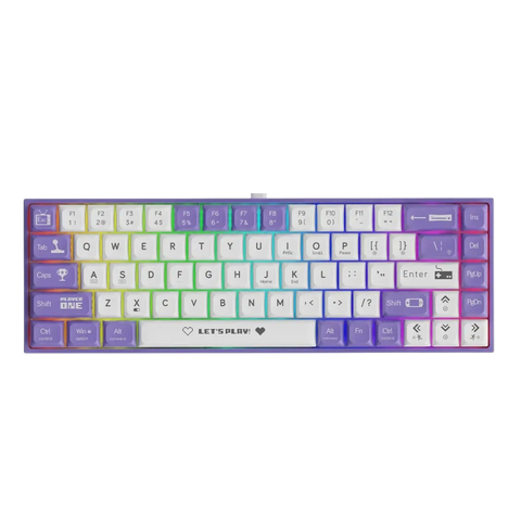 Ігрова механічна клавіатура AJAZZ AK680 з RGB Brown Switch 7347346232 фото