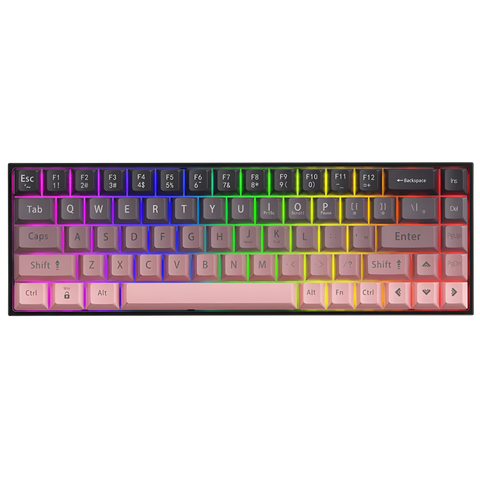 Клавіатура механічна AJAZZ AK680 Коричневі перемикачі HOT SWAP Pink 7864345534 фото