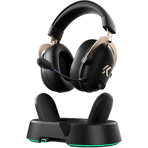 Ігрові навушники MCHOSE V9 Turbo+ Wireless Black Gold 82341048 фото