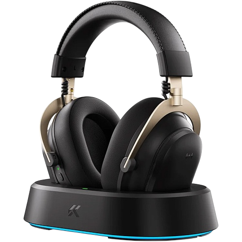 Ігрові навушники MCHOSE V9 Turbo+ Wireless Black Gold 82341048 фото