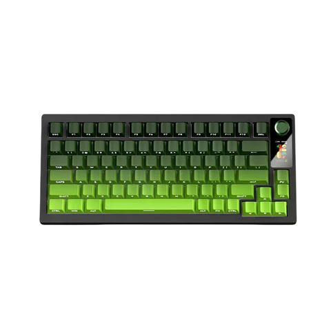 LANGTU LT75 Pro &mdash; бездротова механічна клавіатура 75%, Gasket, Hot-swap, TFT-екран, RGB, BT 5.0 / 2.4GHz, Green 8463739473 фото