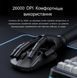 Геймерская беспроводная аккумуляторная мышь MCHOSE Ax5, PixArt PAW3395 4K, 26000DPI, BLACK 3453253456 фото 6