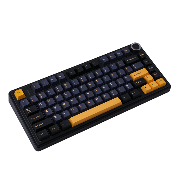 Беспроводная механическая Клавиатура AULA F75 Black-Yellow 235235235 фото