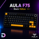 Беспроводная механическая Клавиатура AULA F75 Black-Yellow 235235235 фото 10