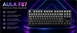 Беспроводная клавиатура AULA F87 Grey 402429048 фото 7